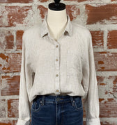Thread and Supply Anastasia Shirt in White Oak-112 - Woven Top S/S (Dec - May)-Little Bird Boutique