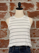 Thread & Supply Sinclair Tank in Paper Crane Stripe-122 - Jersey Tops S/S (Jan - June)-Little Bird Boutique