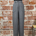 Etona Pants in Grey Milange-220 Pants-Little Bird Boutique
