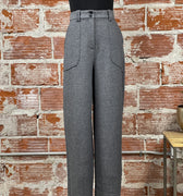 Etona Pants in Grey Milange-220 Pants-Little Bird Boutique