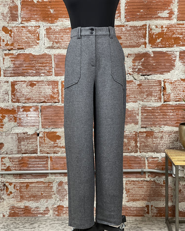 Etona Pants in Grey Milange-220 Pants-Little Bird Boutique