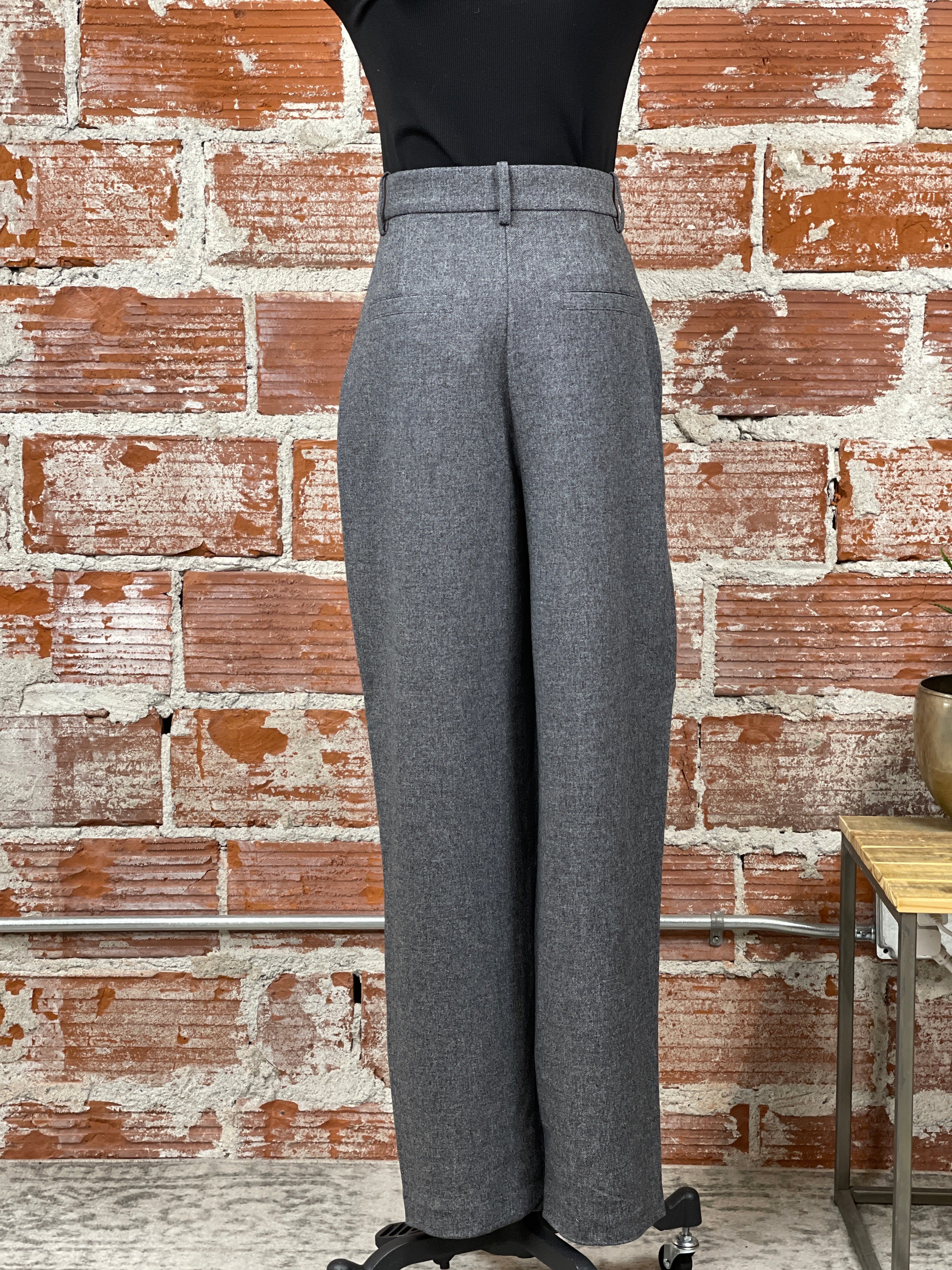 Etona Pants in Grey Milange-220 Pants-Little Bird Boutique