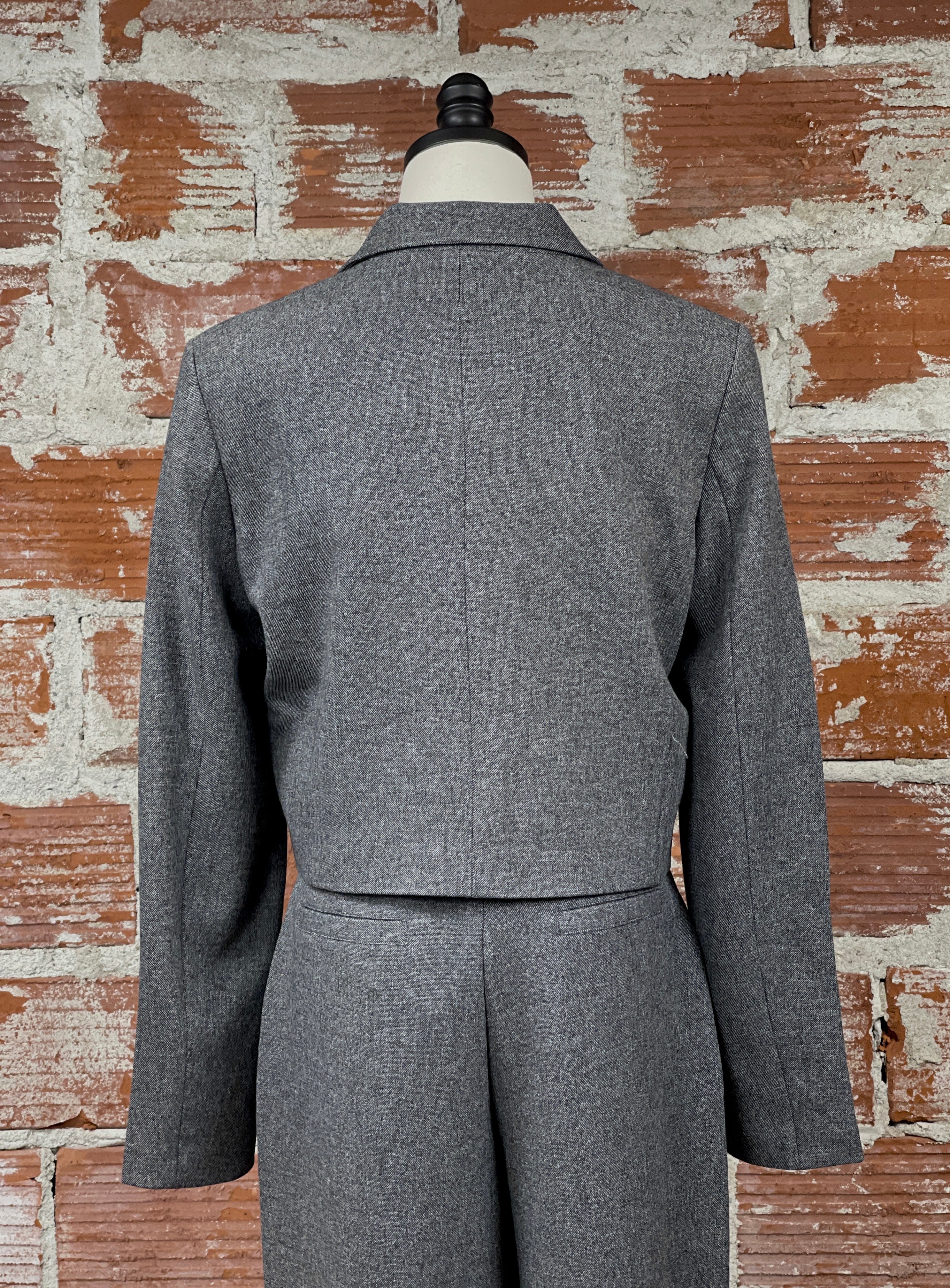 Etona Blazer in Grey Milange-141 Outerwear Coats & Jackets-Little Bird Boutique