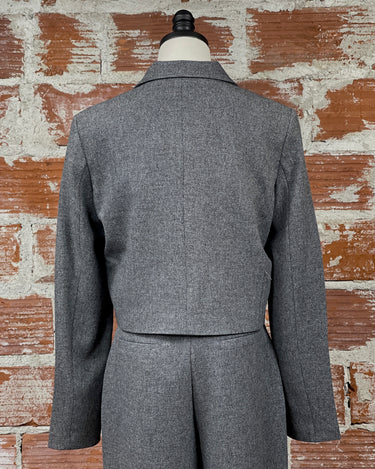 Etona Blazer in Grey Milange-141 Outerwear Coats & Jackets-Little Bird Boutique