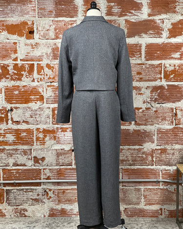 Etona Blazer in Grey Milange-141 Outerwear Coats & Jackets-Little Bird Boutique