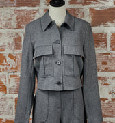 Etona Blazer in Grey Milange-141 Outerwear Coats & Jackets-Little Bird Boutique