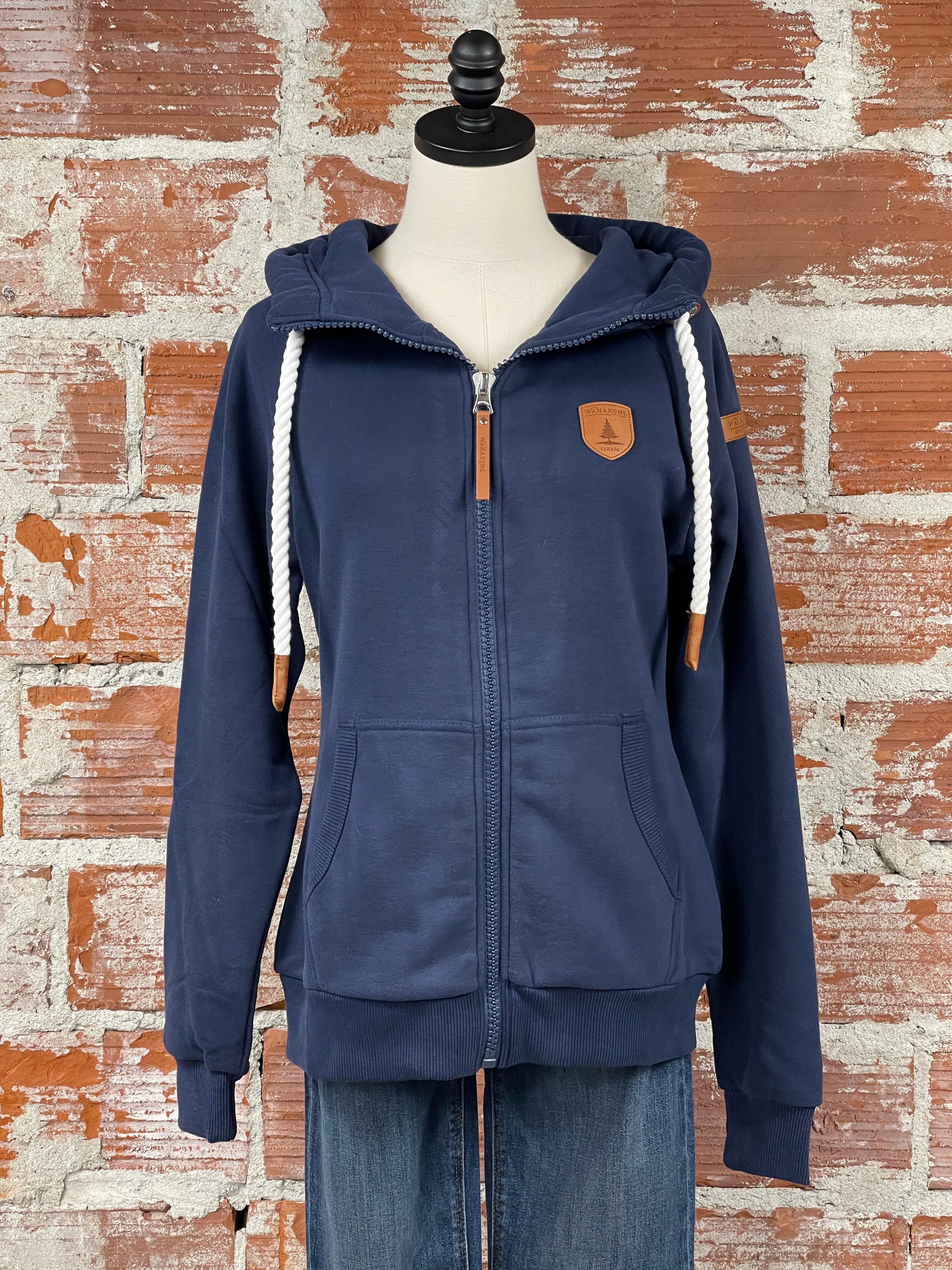 Wanakome Hera Hoodie in Navy-142 Sweatshirts & Hoodies-Little Bird Boutique