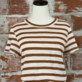 Sanctuary Perfect Tee in Earth Pink and Sepia Stripe-122 - Jersey Tops S/S (Dec - May)-Little Bird Boutique