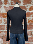 Jak and Rae Kamari Top in Black-121 - Jersey Tops F/W (June - Nov)-Little Bird Boutique