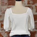 Dear John Eline Sweater in White-132 - Sweaters S/S (Dec - May)-Little Bird Boutique