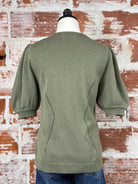 Dear John Eline Sweater in Olive Branch-122 - Jersey Tops S/S (Dec - May)-Little Bird Boutique