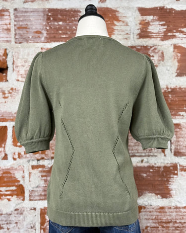 Dear John Eline Sweater in Olive Branch-132 - Sweaters S/S (Dec - May)-Little Bird Boutique