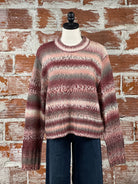 Apricot Icot Chunky Sweater in Berry Multi-131 - Sweaters F/W (June - Nov)-Little Bird Boutique