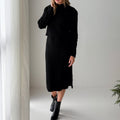 Flag and Anthem Mecca Midi Dress in Black Heather-152 Dresses - Long-Little Bird Boutique