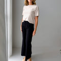 Kut from the Kloth Meg Wide Leg Trouser Pant in Black-220 Pants-Little Bird Boutique