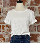 Sanctuary Perfect Tee Remix in White-122 - Jersey Tops S/S (Dec - May)-Little Bird Boutique
