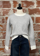 Flag and Anthem Michie Sweater in Grey and White-131 - Sweaters F/W (July - Dec)-Little Bird Boutique