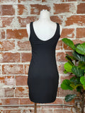 Z Supply Highland Mini Dress in Black-151 Dresses - Short-Little Bird Boutique