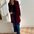 Stockport Jacket in Aubergine-131 - Sweaters F/W (June - Nov)-Little Bird Boutique