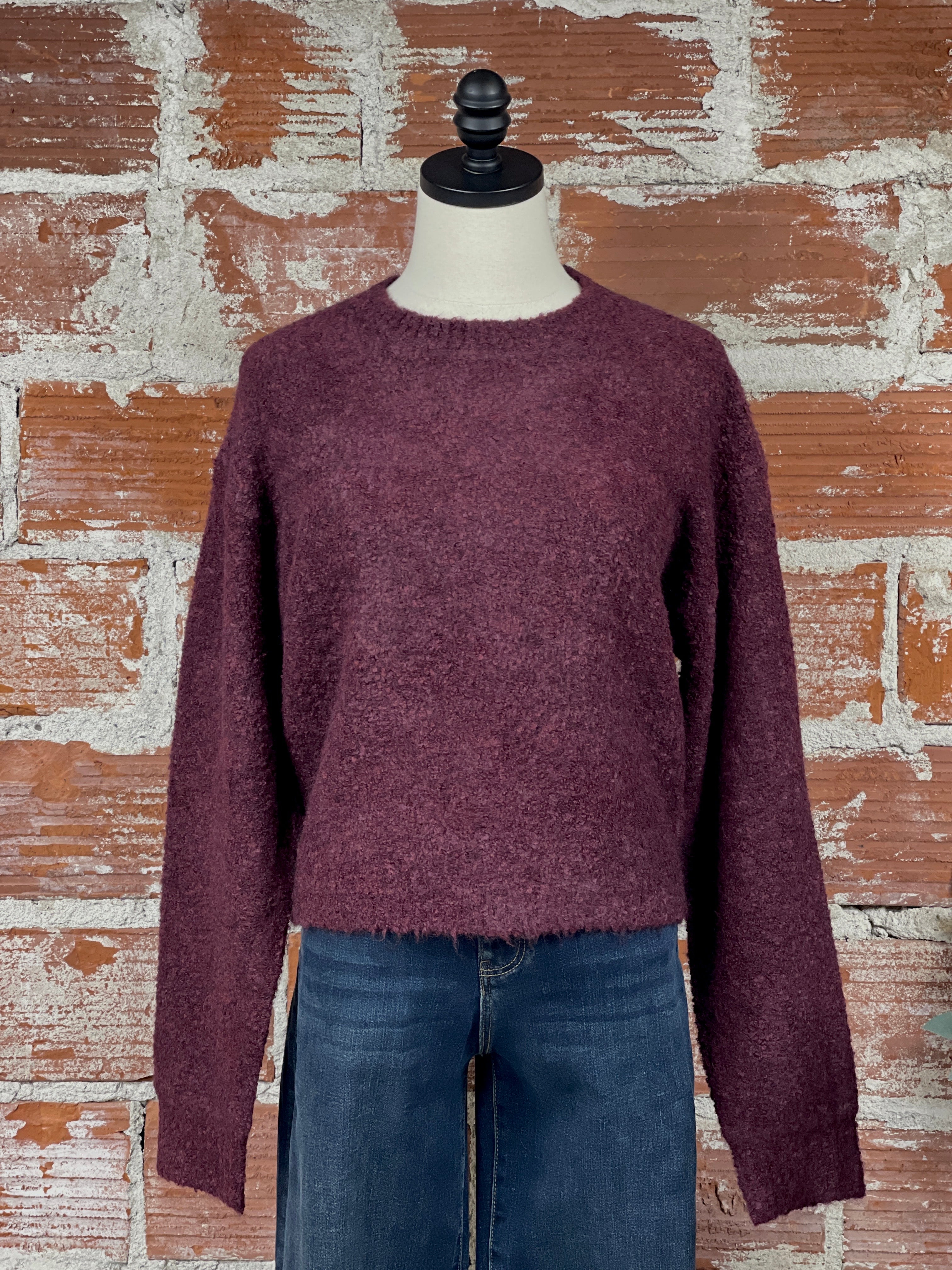 Z Supply Destiny Sweater in Berry Wine-131 - Sweaters F/W (June - Nov)-Little Bird Boutique