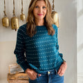 Brooks Sweater in Teal-133 - Sweaters (Holiday)-Little Bird Boutique
