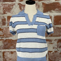 Flag and Anthem Maben Polo Sweater in Cream and Blue-132 - Sweaters S/S (Dec - May)-Little Bird Boutique
