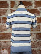 Flag and Anthem Maben Polo Sweater in Cream and Blue-132 - Sweaters S/S (Dec - May)-Little Bird Boutique