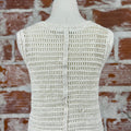 Addie Crochet Vest in Natural-132 - Sweaters S/S (Dec - May)-Little Bird Boutique