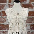 Addie Crochet Vest in Natural-132 - Sweaters S/S (Dec - May)-Little Bird Boutique