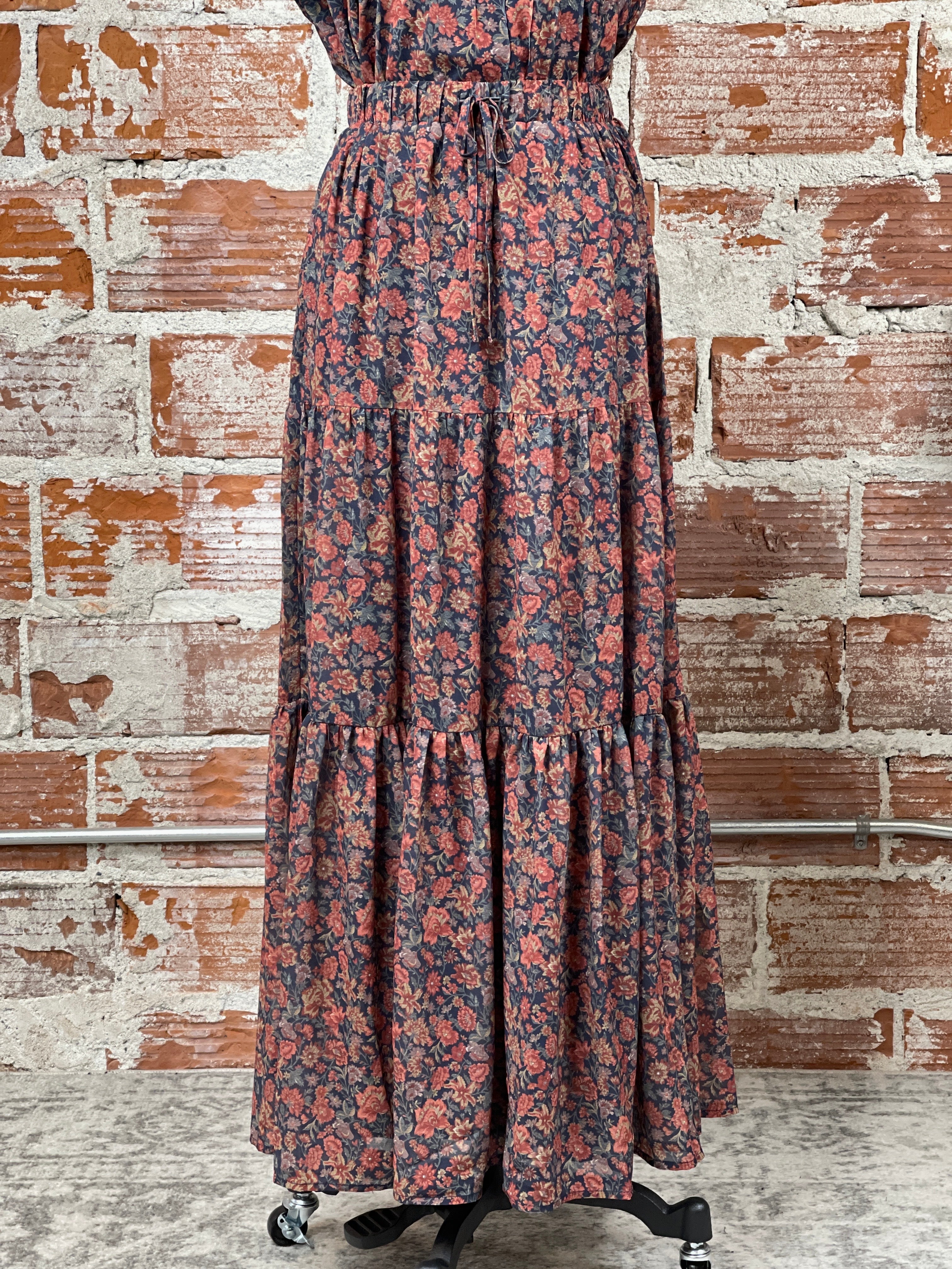 Flag and Anthem Magnolia Maxi Skirt in Multi Floral-231 Skirts-Little Bird Boutique