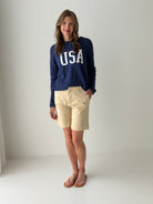 Z Supply Sienna USA Sweater in Yacht Blue-132 - Sweaters S/S (Dec - May)-Little Bird Boutique