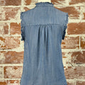 Jak and Rae Dana Top in Calva-112 - Woven Top S/S (Dec - May)-Little Bird Boutique