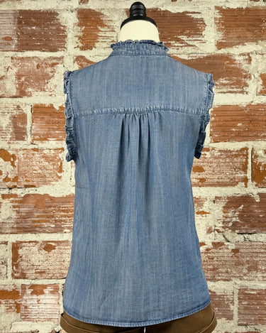 Jak and Rae Dana Top in Calva-112 - Woven Top S/S (Dec - May)-Little Bird Boutique