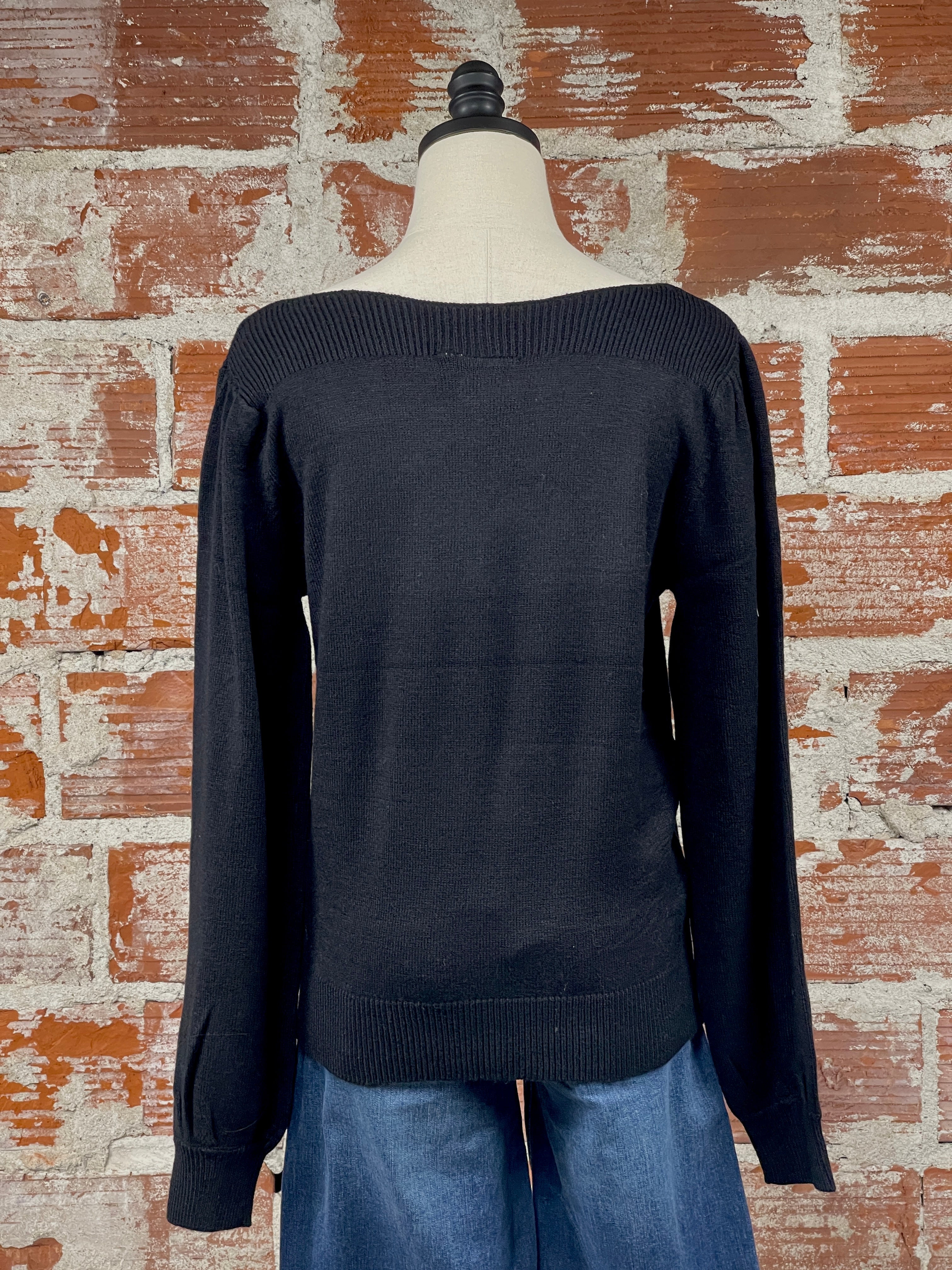 Virelli Sweater in Black-133 - Sweaters (Holiday)-Little Bird Boutique