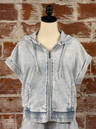Flag and Anthem Blaine Hoodie in Light Indigo-142 Sweatshirts & Hoodies-Little Bird Boutique