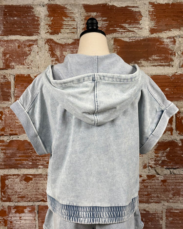 Flag and Anthem Blaine Hoodie in Light Indigo-142 Sweatshirts & Hoodies-Little Bird Boutique