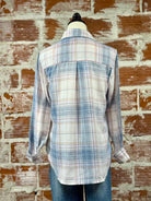 Flag and Anthem Marina Top in Multi Plaid-112 - Woven Top S/S (Dec - May)-Little Bird Boutique