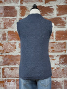 Lovestitch Boucle Sweater Tank in Denim-132 - Sweaters S/S (Dec - May)-Little Bird Boutique