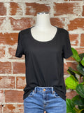 Thread & Supply Elijah Tee in Black-121 Jersey Tops - Short Sleeve-Little Bird Boutique