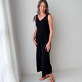 Apricot Tetra Jumpsuit in Black-160 Jumpsuits/ Rompers-Little Bird Boutique