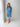 Apricot Zip Dress in Medium Blue Denim