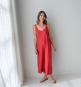 Etonia Jumpsuit in Brick-160 Jumpsuits/ Rompers-Little Bird Boutique