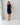 Apricot Tetra Button Down Dress in Navy