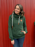 Wanakome Athena Hoodie in Forest Green-141 Outerwear Coats & Jackets-Little Bird Boutique