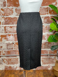 Cable Knit Pencil Skirt in Black-231 Skirts-Little Bird Boutique