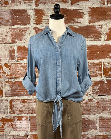 Jak & Rae Solange Top in Medium Stone-112 - Woven Top S/S (Dec - May)-Little Bird Boutique