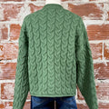 Apricot Vertical Cable Sweater in Green-131 - Sweaters F/W (June - Nov)-Little Bird Boutique