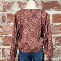 Jak & Rae Sangria Floral Top-111 - Woven Top F/W (June- Nov)-Little Bird Boutique