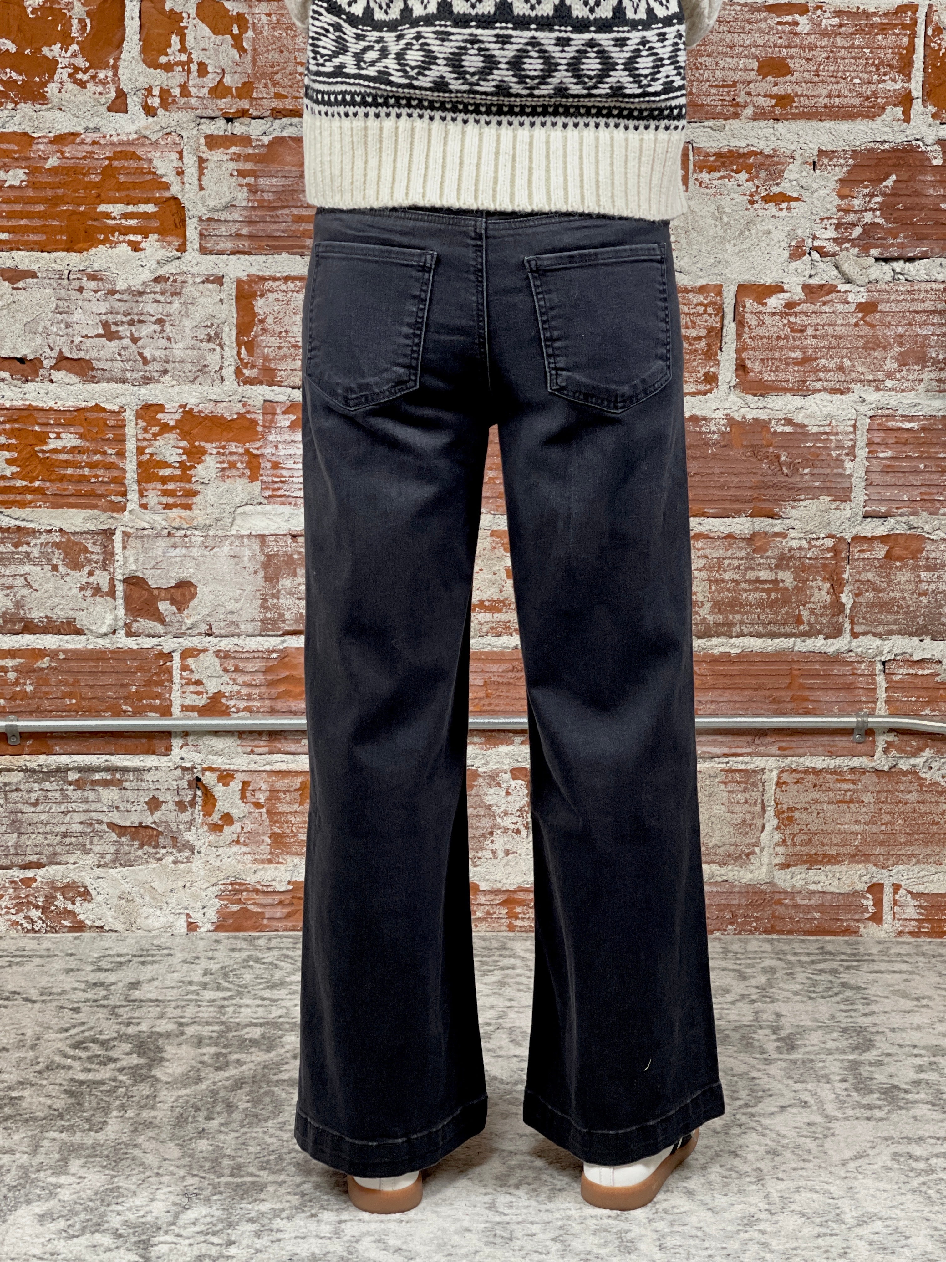 Kut from the Kloth Meg High Rise in Tactful Wash (Black)-210 Denim-Little Bird Boutique