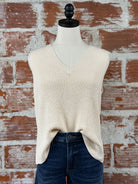 Reed Sweater Tank in Natural-132 - Sweaters S/S (Dec - May)-Little Bird Boutique